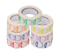 7 Rotoli Etichette Adesive Giorni Settimana 20mm Carta Patinata