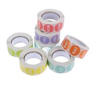 7 Rotoli Etichette Adesive Giorni Settimana Colorate, Rimovibili | Aiuto per Pianificazione e Controllo Freschezza, per Cartelle, Contenitori e Aule, Design Colorato