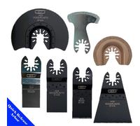 7 Saw Blade Oscillating Multi Tool Porter Cavo Nero E Decker Dewelt Fein