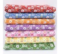 7 scampoli di tessuto, 50 cm x 50 cm, tessuto di cotone fai da te, trapuntatura, patchwork, scampoli di tessuto a quadretti, materiale per cucito, patchwork, artigianato fai da te e decorazione della