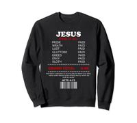 7 Seven Deadly Sins Salvation thru Lord Jesus Christ Felpa