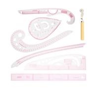7 stili di righello per cucito, set per sarti, righelli a curva francese, strumento metrico per sartoria, kit di misurazione per abbigliamento fai-da-te per designer e sarti, strumenti artigianali per