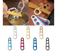 7 strumenti di misurazione per spaghetti in acciaio inox, robusto gadget di misurazione della pasta, strumento di misurazione per cucina per noodle controllo porzioni calza Stuffer