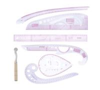 7 strumenti per in tessuto francese, righelli da cucito per tessuti, guida chiara per realizzare modelli, curve di classificazione multi-stile, righelli alla per quilter principianti