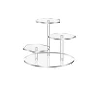 7-Tiers Acrylic Figures Display Stand Jewelry Doll Toy Organizer Storage Rack Cosmetic Display Holder Desktop Organizer Rack(S2 S)