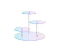 7-Tiers Acrylic Figures Display Stand Jewelry Doll Toy Organizer Storage Rack Cosmetic Display Holder Desktop Organizer Rack(S1)