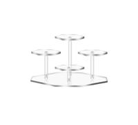 7-Tiers Acrylic Figures Display Stand Jewelry Doll Toy Organizer Storage Rack Cosmetic Display Holder Desktop Organizer Rack(2PCS A5)