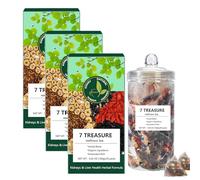 7 Treasure Wellness Tea, 1/2/3 Boxes Ginseng 7 T-reasure Teas, Natural Chinese Herbal T-ea Kidney T-ea Formula Ginseng Seven Treasure Tea Kidney Detox Teas For Men Women (3)