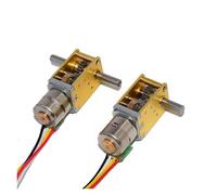 7-type 10MM Speed Reduction Stepper electronic starter DC 5V 2-Phase 4-Wire Full Metal Gearbox Worm Gear Stepper electronic starter DIY Robot Car NWPNLXEA((C) Ratio 118,Biaxial)