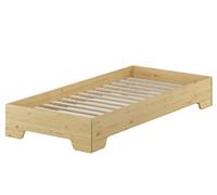 7 varianti di solido letto una piazza larga 100x200 in PinoV-60.56-10