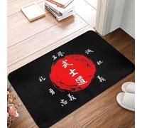 7 Virtù del Codice Bushido Samurai Via del Guerriero Kanji Giapponese Zerbino Antiscivolo Tappetino Tappeto Tappetino