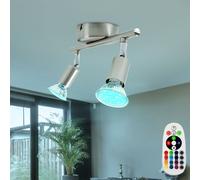 7 Watt LED Cambia-colore Plafoniera Telecomando Faretto Spot da Soffitto Dimmer [EEK: F]