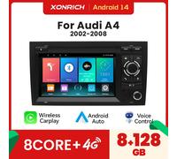 7 "Wireless Carplay 8GB 128GB Android 14 Car Multimedia AutoRadio per Audi A4 B8 B6 B7 S4 B7 B6 RS4 B7 SEAT Exeo IPS Navigation 4Core 2GB 32GB