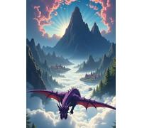 7" x 10" Dragon's Realm Notebook | 240 Page Hardcover Journal with White Dotted Paper | Perfect for Fantasy Writing, Drawing, and Sketching