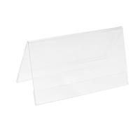 7 x 3.9" Acrilico Scrivania Targhetta Supporti,15pz Trasparenti
