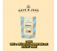 7 x Dave & Jon’s Kanelbulle Dates 125 g - Swedish Cinnamon Bun Snack, Vegan