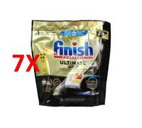 7 X Finish Pastiglie Per Lavastoviglie Ultimate Plus All In 1 22 Tabs Limone
