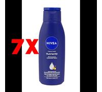 7 X Nivea Body Crema Corpo Fluida Nutriente Mini Size 75 Ml