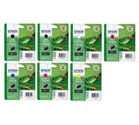 7 X Originale Inchiostro Epson Stylus Photo R800 R1800/T0540 T0541 T0543 -T0549