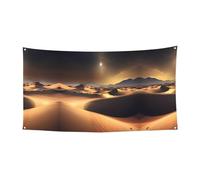 70 * 35 pollici banner decorativo, Sahara Desert Holiday Banner Hanging Flag, Indoor Outdoor Festa di Natale Festa di Compleanno Banner