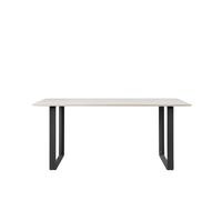 70/70 Tavolo da Pranzo 170x85 Laminato Bianco/Nero