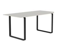 70/70 Tavolo da Pranzo 170x85 Linoleum Grigio/Nero