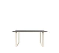 70/70 Tavolo da Pranzo 170x85 Linoleum Nero/Sabbia