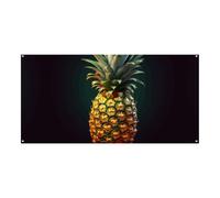 70,9 x 35,4 pollici banner appeso alla parete banner ananas partito fondali grande festa banner segno poster per Capodanno, laurea, matrimonio, festa di compleanno decorazione