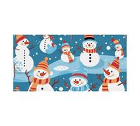 70,9 x 35,4 pollici Banner Appeso alla Parete Banner Pupazzo di Neve Partito Sfondo Grande Festa Banner Segno Poster Per Capodanno Laurea Matrimonio Compleanno Festa Decorazione