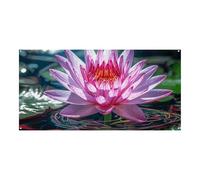 70,9 x 35,4 pollici Banner Appeso alla Parete Sfondo Banner Water Lily Luce e Ombra Partito Sfondo Grande Festa Banner Poster Per Capodanno Laurea Matrimonio Compleanno Festa Decorazione