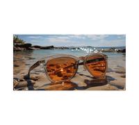 70,9 x 35,4 pollici banner da appendere alla parete banner occhiali da sole sulla spiaggia fondali festa grande banner segno poster per Capodanno, laurea, matrimonio, festa di compleanno decorazione