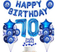 70 anni compleanno decorazione blu 70 anni Palloncini decorazione torta Uomo blu 70 anni Uomo decorazione festa palloncino blu 70 compleanno blu Palloncini 70 compleanno Donna Uomo