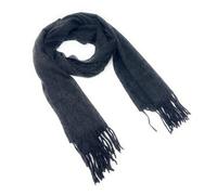 70% Cashmere 30% Lana Sciarpa Invernale Unisex - Grigio Scuro