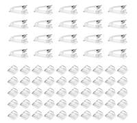 70 clip per cavi autoadesive, piccole e grandi, in plastica, per la gestione dei cavi da parete, scrivania, casa, ufficio, luci natalizie, TV e PC Ethernet