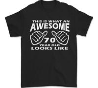 70° Compleanno 70 Anni Questo È Ciò Che T-Shirt Da Uomo 100% Cotone