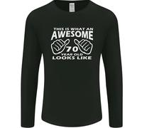 70° Compleanno 70 Anni Questo È Ciò Che Uomo Manica Lunga T-Shirt
