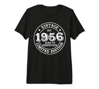 70° Compleanno Vintage 1956 Classico 70 Anni Nato nel 1956 Maglietta Premium