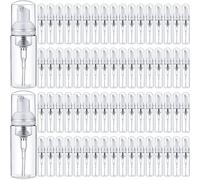 70 dispenser di sapone in schiuma di plastica da 56,7 g riutilizzabili con pompa Mini pompa per la pulizia in schiuma vuota dispenser in schiuma trasparente per sapone per le mani da viaggio ricaricabile, shampoo e cosmetici di castiglia