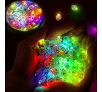 70 luci a LED per palloncini, mini luci a LED colorate, mini sfere luminose a LED, luce lampeggiante, per lanterna di carta, festa di compleanno, matrimonio, Halloween, decorazione natalizia