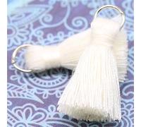 70 mini nappine colorate da 2 cm, con nappe decorative, nappe decorative per progetti fai da te (bianco)