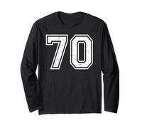 70 Numero Settanta Sport di Squadra Grunge Varsity Matching Maglia a Manica