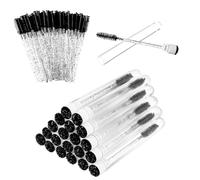 70 pennelli per ciglia nere con 20 tubi vuoti per ciglia usa e getta, pennelli per mascara diamantati per extension per ciglia e applicatore per trucco