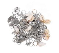 70 Pezzi Dreadlocks Accessori Di Capelli Treccia Pennarelli A Conchiglia Di Marine Corona Foglia Perline Per Bigiotteria Fai Da Te Per Uomini E Donne