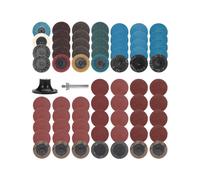 70 Pezzi/Set di Dischi A Cambio Rapido Tipo R da 2" e Dischi Abrasivi da 50 mm con Blocco A Rullo per La Rimozione Della Ruggine Dal Metallo