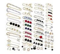 70 Pz Spilla di Perle, Spilla da Balia per Stringere La Vita Dei Pantaloni 3888