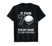 70 Year Old Golfer 70th Golf Birthday Party Golfing Player Maglietta