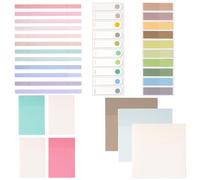 700 foglietti adesivi trasparenti con 6 evidenziatori, bibbia, set di note adesive con colori pastello, nessuna circolazione, asciugatura rapida, perfetti come accessori per la scuola e accessori per