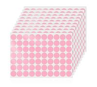 700 Pezzi Etichette Rotonde Rosa Adesive Circolare 25 mm Vinile Bollini Adesivi Colorati Autoadesive Rimovibili Impermeabili Per Ufficio