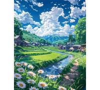 700 pezzi Frameless Puzzle Fai Da Te,Fiori nel campo puzzle,Puzzles in legno,Jigsaw Classici per Adulti e Bambini da 3 Anni