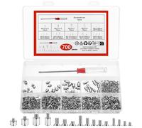 700 Pz Set di Viti per Laptop, M2 M2.5 M3 Micro Piccole Viti a Testa Svasata a C